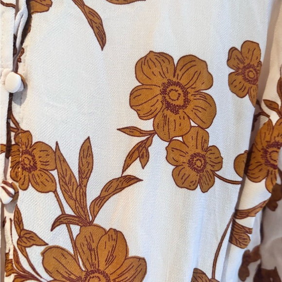 #53 Sanctuary Brown Floral Blouse - Picture 3 of 3